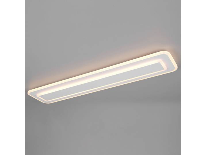 Plafonnier Riva 90cm Blanc Matériau : Métal, Matière plastique Surface en métal : Laqué Type de matière synthétique : Polycarbonate Type de