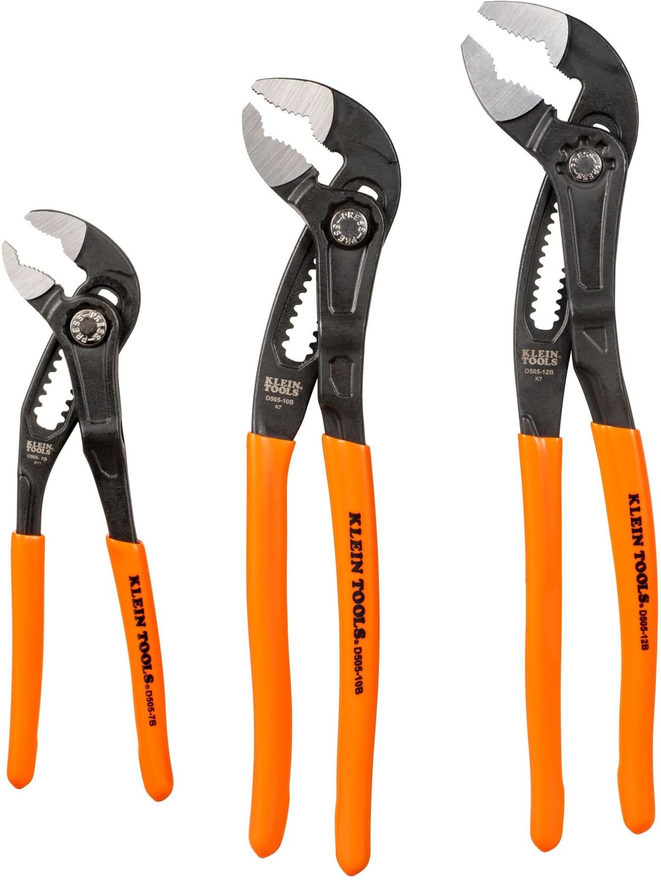Klein Tools Wasserpumpenzangen-Set Quick-Adjust Klaw™ 3-teilig (D5053BKIT)