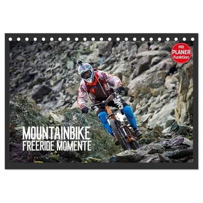 Mountainbike Freeride Momente (Tischkalender 2027 DIN A5 quer), CALVENDO Monatskalender
