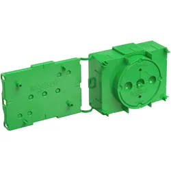 KAISER 1266-01 Betonbau, Geräte-Verbindungsdose Flat 45, für dünne Wände, mit Seiten-Klemmraum, Tiefe 45 mm, Einbauöffnung Ø 60 mm 126601  - 100 Stück
