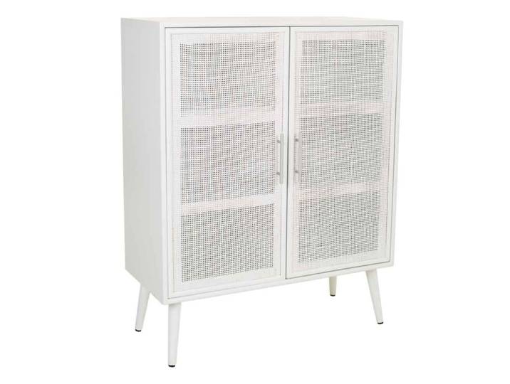 Armoire en treillis blanc 80x37x101h