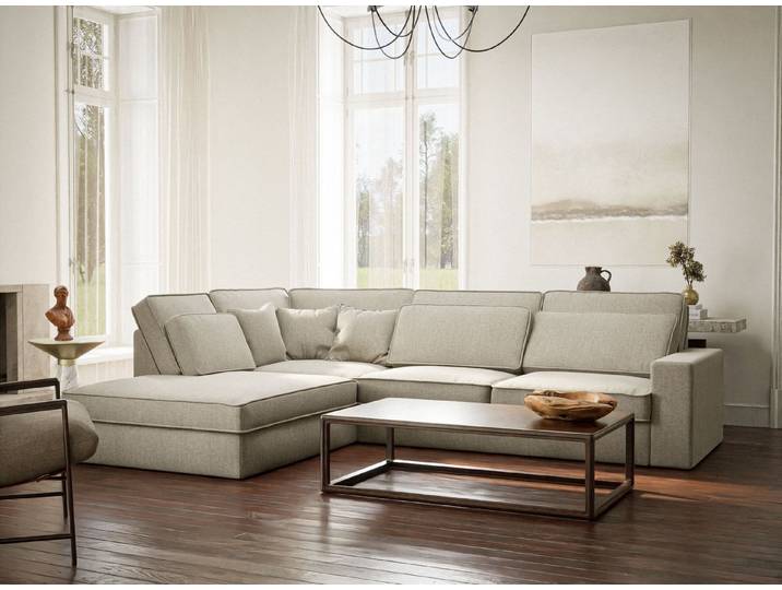 Maison de Rêve Ecksofa Kirou, L-Form Sofa, bequemes Ecksofa mit viele Rückenkissen, Eckcouch