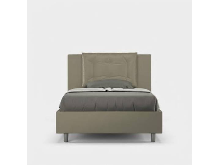 Französisches Bett mit Stauraum 120x190 gepolstert Annalisa P - Braun