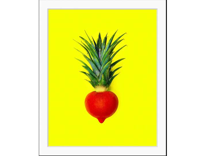 Bild QUEENCE Tristan , gelb (farbe rahmen: schwarz, farbe bild(er): gelb), B:30cm H:40cm, Acrylglas, Holz, Papier, Bilder, Bild, HD Premium Poster-Druck inkl. Holzrahmen
