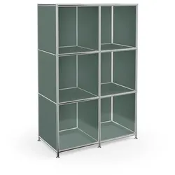 Aktenregal System 4 Metall Lorbeergrün