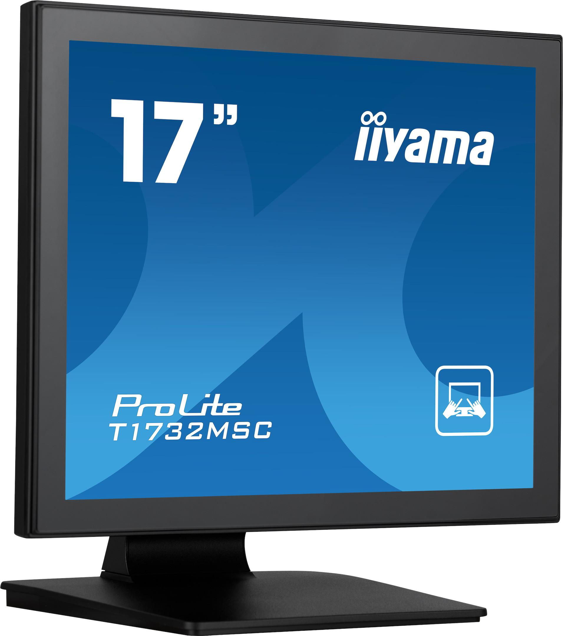 iiyama ProLite T1732MSC-B1SAG, 43,2 cm (17"), 1280 x 1024 Pixel, Full HD, LED, 5 ms, Schwarz