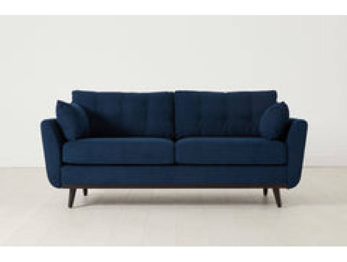Zweisitzer-Sofa Model 10, Atlantikblau