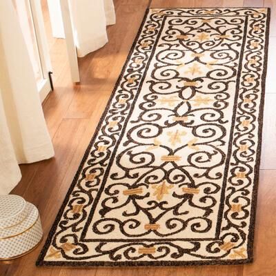 Safavieh Hand-hooked Chelsea Cherrelle Country Oriental Wool Rug