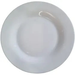 6 x flache Teller LUMINARC - Weiß - Weißes Glas Ø 25 cm