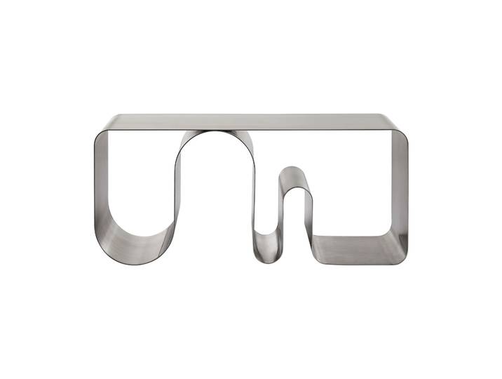 AYTM Curva Solid Sitzbank Silberfarben, 100 cm