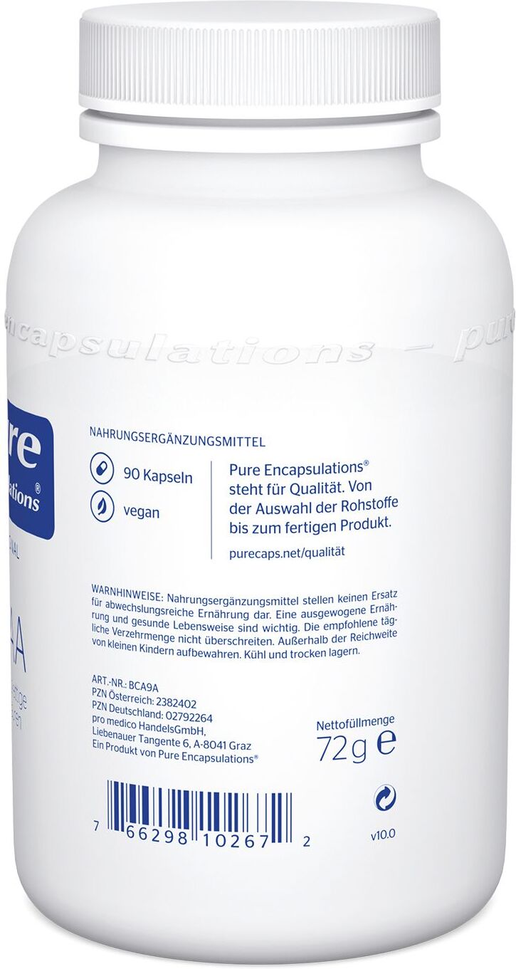 Pure Encapsulations Bcaa Verzweigtkett.AS Kapseln 90 St