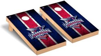 Skip's Garage Shenandoah Hornets Cornhole Board Set - Vintage Wooden