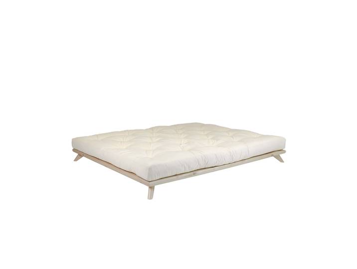 Ensemble lit futon senza Naturel + matelas écru 180x200