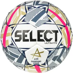 Select Ultimate EHF Champions League Handball Spielball 2026 weiß/blau 3