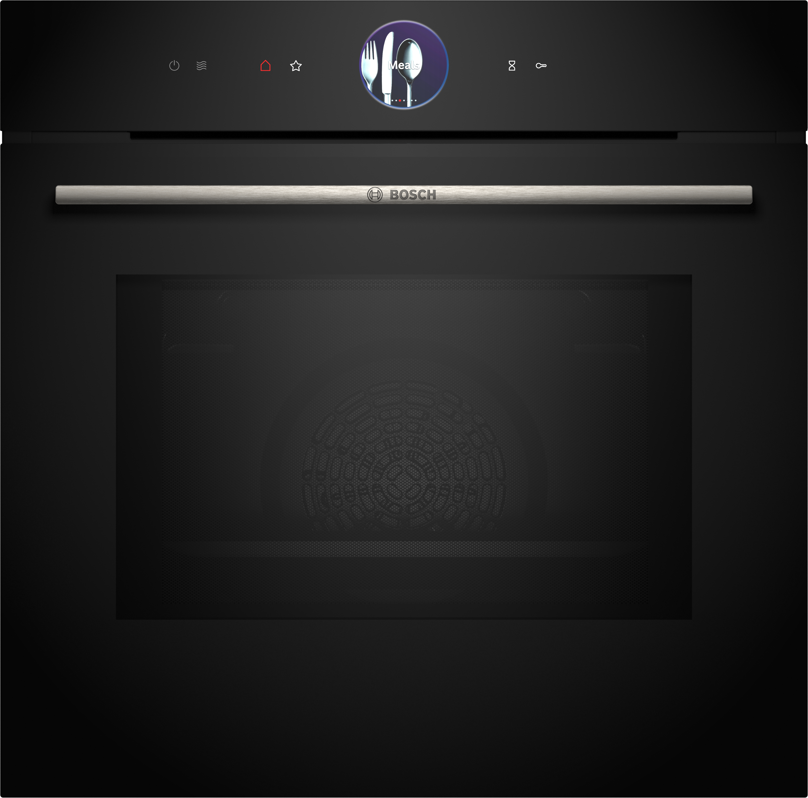 BOSCH Backofen mit Mikrowelle "HMG776NB1", schwarz, B:59,4cm H:59,5cm T:54,8cm, Backöfen, Air Fry für knusprige Lebensmittel & automatische Selbstreinigung