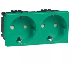 Peha SCHUKO-EB-Steckd.2-fach gn D 6212.42 EMS SI