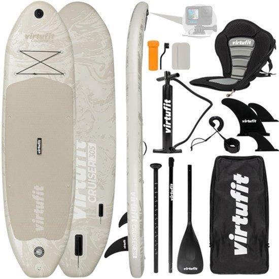 Aufblasbares SUP-Board Cruiser 305 - Beige - 305 x 76 x 15 cm - PVC - Vielseitiges Stand-Up-Paddleboard