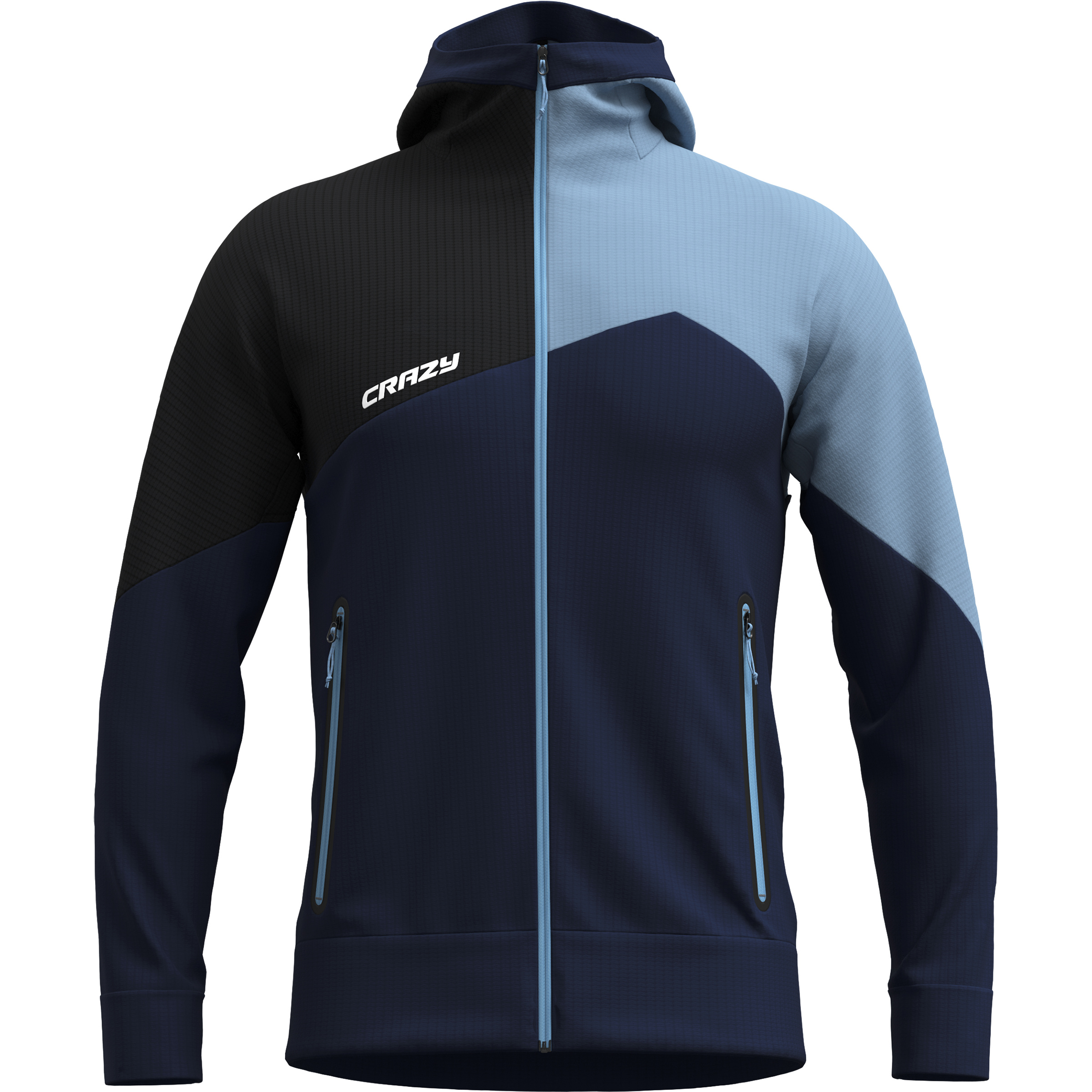 Crazy Gulliver Light Herren Fleecejacke schwarz Größe S Trekking Elastisch