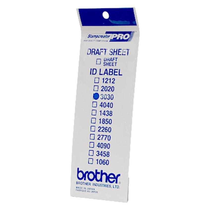 Brother ID3030 24 Aufkleber 30x30 mm (1x24 Stck.) (30 mm) (ID3030)