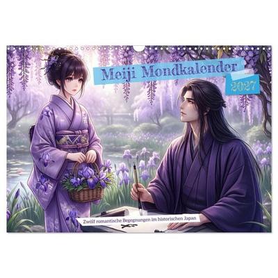 Meiji Mondkalender (Wandkalender 2027 DIN A3 quer), CALVENDO Monatskalender