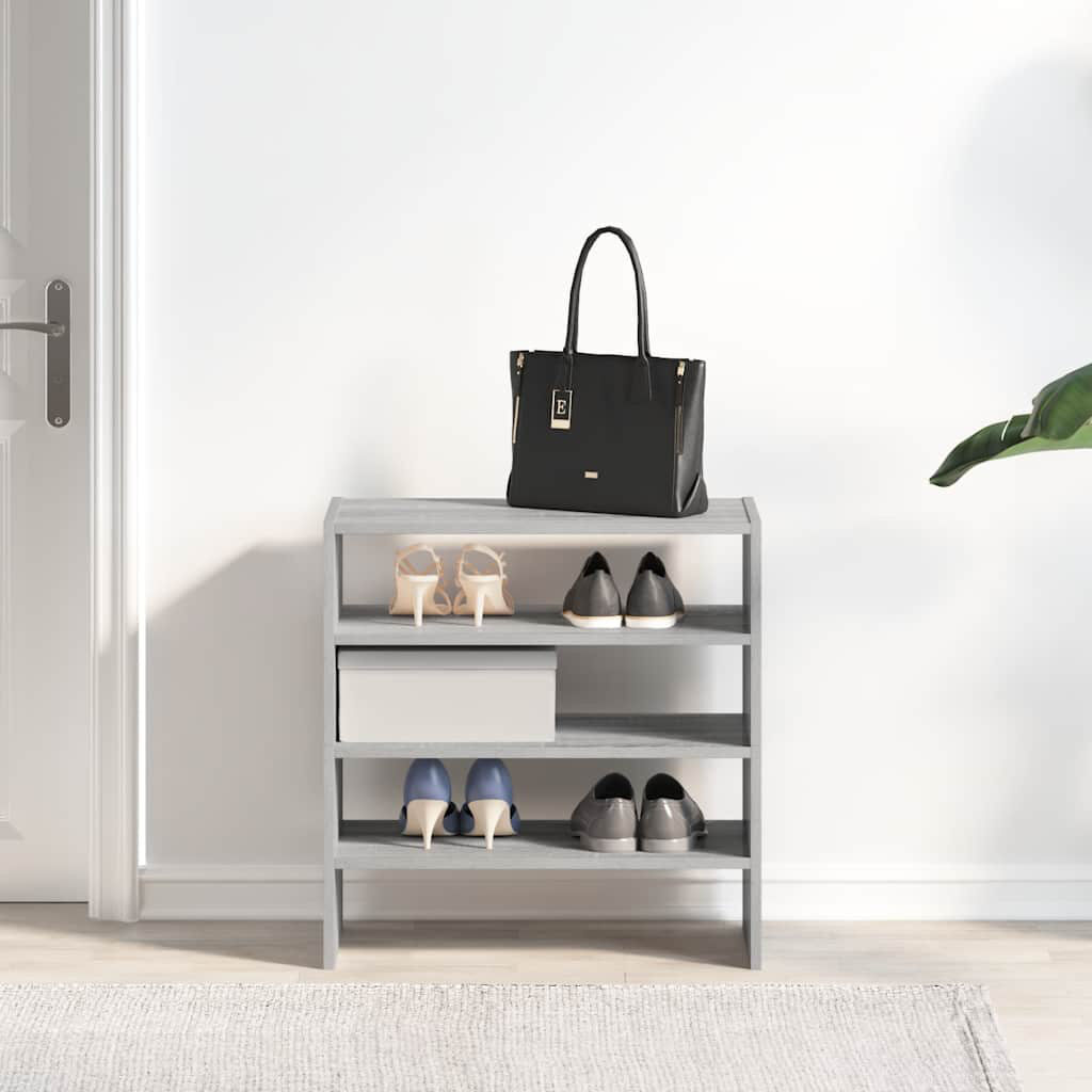 Latitude Run 6 Pair Shoe Rack Grey Sonoma 6