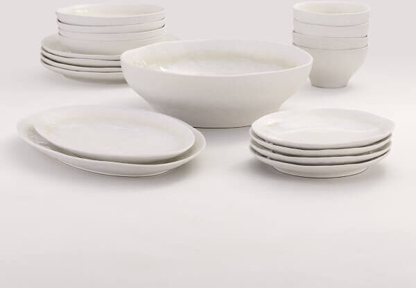 Stellar Stoneware Mylor Hosting For 4 Set