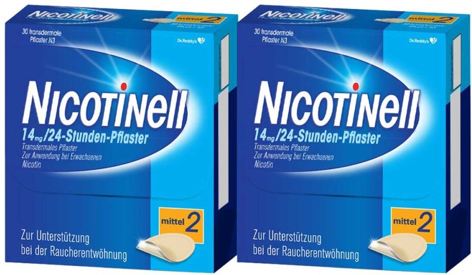 Nicotinell 14mg/24-Stunden-Nikotinpflaster, Mittel (2)