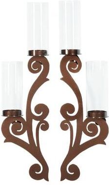 Touch Of Class Metal Augustine Wall Sconces Set of Two, Set of Two, Antique Copper