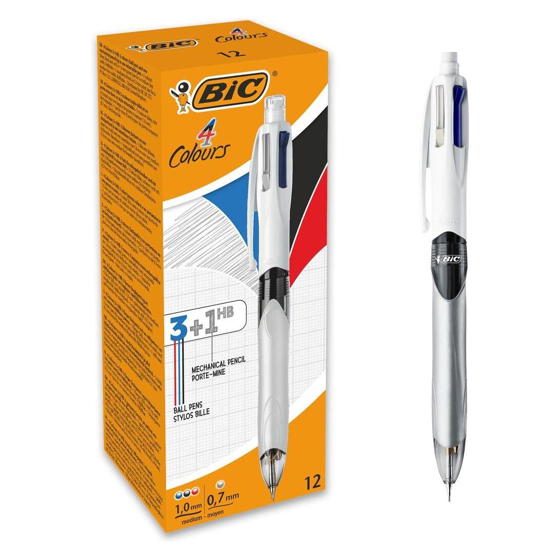 Bic Kugelschreiber M/HB 942104 4Colours Multifun. 12 Stück (12x) (942104)