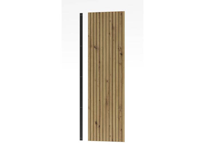 Mid.you Wandpaneel, Graphitfarben, Eiche Artisan, Holzwerkstoff, 50x170x4 cm, Wohnzimmer, Regal, Wandregal