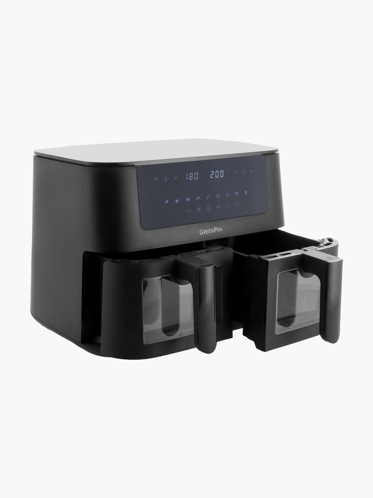 GreenPan Air fryer Bistro met twee compartimenten