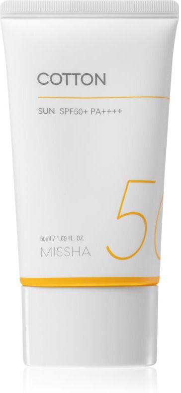 Missha All Around Safe Block Cotton Sun SPF 50+ solcreme  Til sensitiv og allergisk hud 50 ml