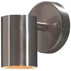 Konstsmide Außen-Wandleuchte MODENA, GU10 max. 35W, Edelstahl 304 / Klarglas KON-7572-000