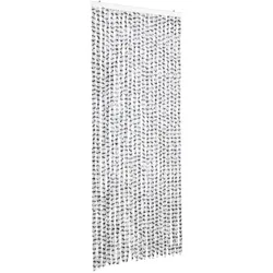 vidaXL Insektenschutz-Vorhang Hell- und Dunkelgrau 90x220 cm Chenille