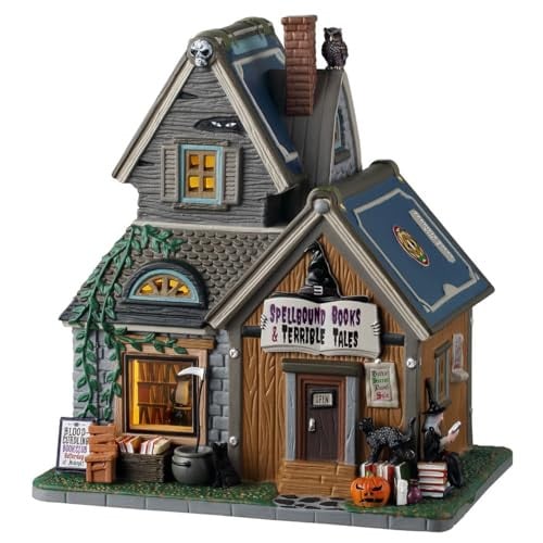 Lemax Spooky Town Spellbound Books & Terrible Tales Tabletop Decor voor Volwassenen