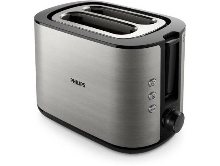 Philips - Grille-Pain Hd2650/90 Toaster Métal, 2 Fentes, 950w