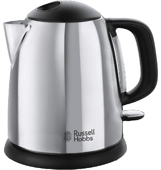 Hervidor de agua - Russell Hobbs 24990-70, acero inoxidable, 1 L, 2200 W