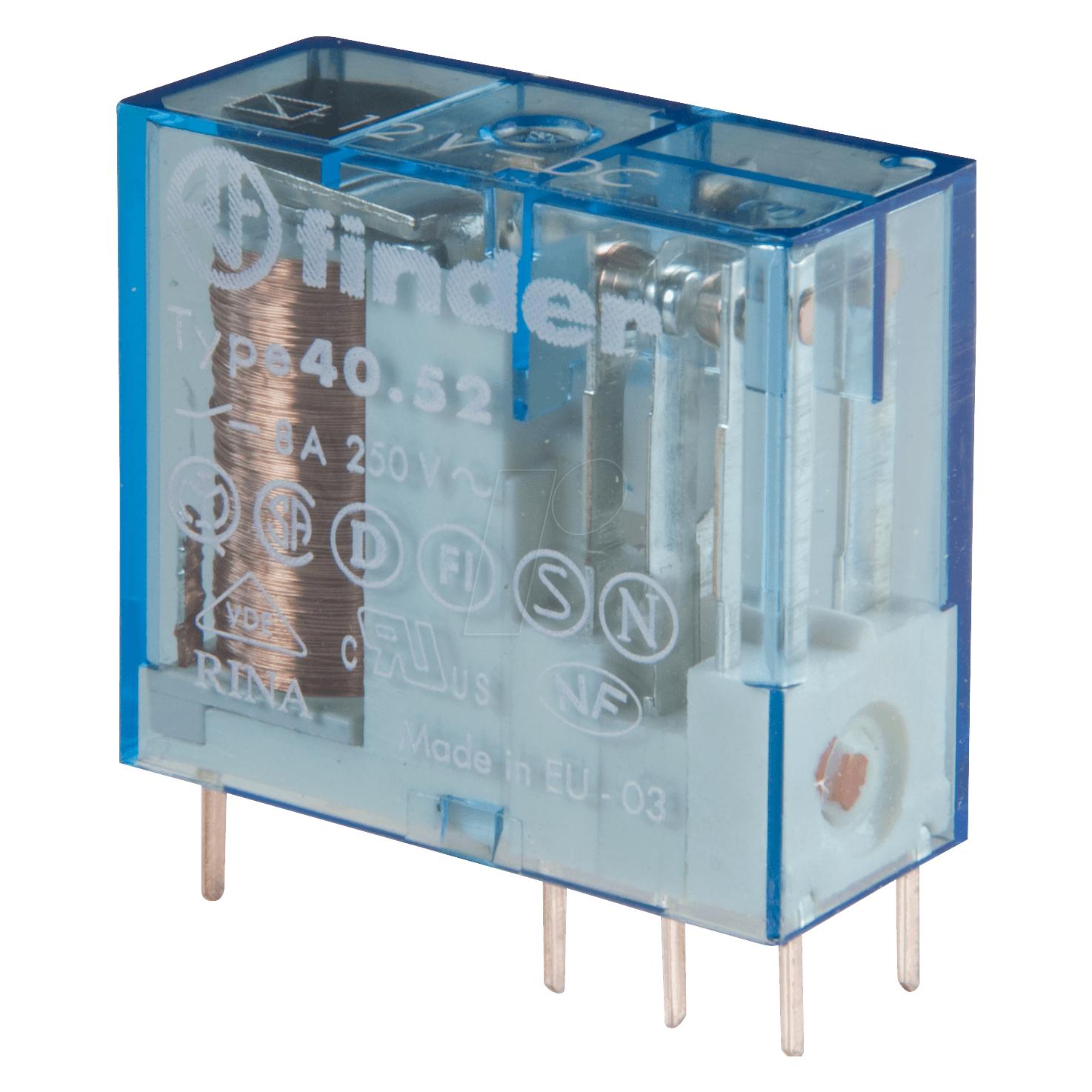 Finder Miniaturrelais 2P 8A 6V DC 40.52.9.006.0000 (40.52.9.006.0000)