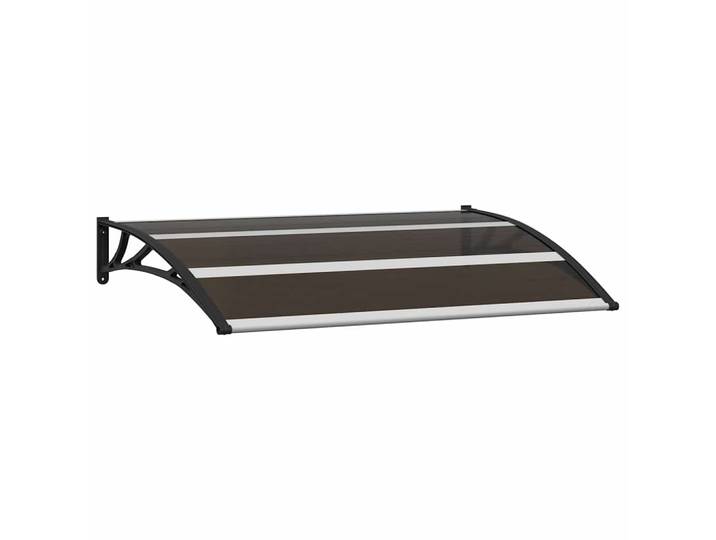 Auvent de porte noir 120x75 cm en PC, auvents de fenêtre de balcon de jardin extérieur, décoration de Patio