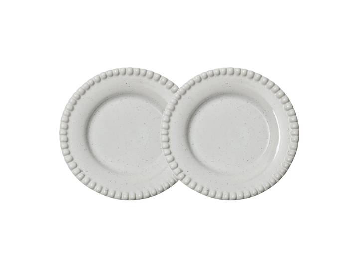 PotteryJo Assiette Daria Ø22 cm Lot de 2 Cotton white shiny