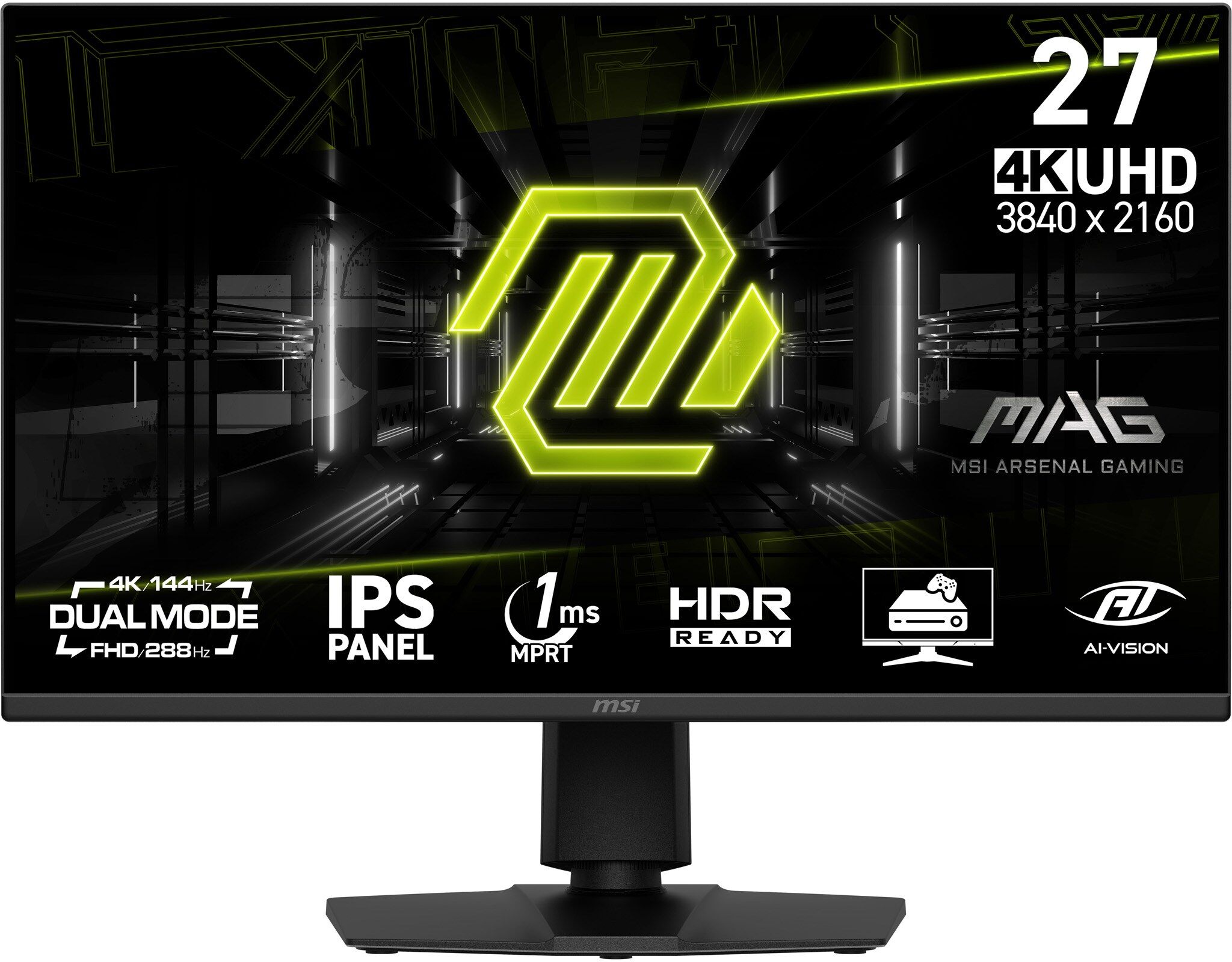 MSI MAG 275UPD E14 27" 4K UHD 144Hz Gaming Monitor - Black