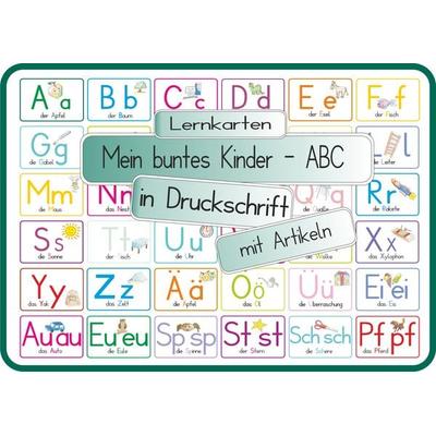 Mein buntes Kinder-ABC Druckschrift mit Artikeln, Umlauten, Doppellauten und Sp, St, Sch und Pf, Sonstige von Helga Momm, E & Z Verlag GmbH