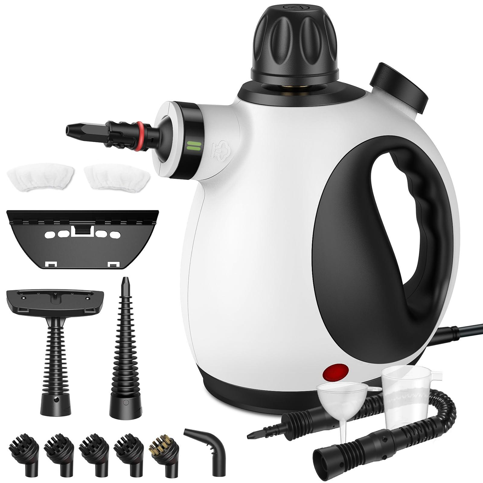 Dripio Draagbare stoomreiniger, 1050 W, 250 ml, 14-delig handapparaat
