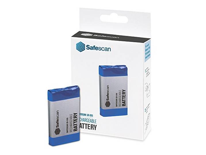 Safescan LB-205 batterie rechargeable qui alimente les balances Safescan - Batterie au lithium qui alimente les machines de comptage d'argent avec jusqu'à 30 heures d'alimentation portable