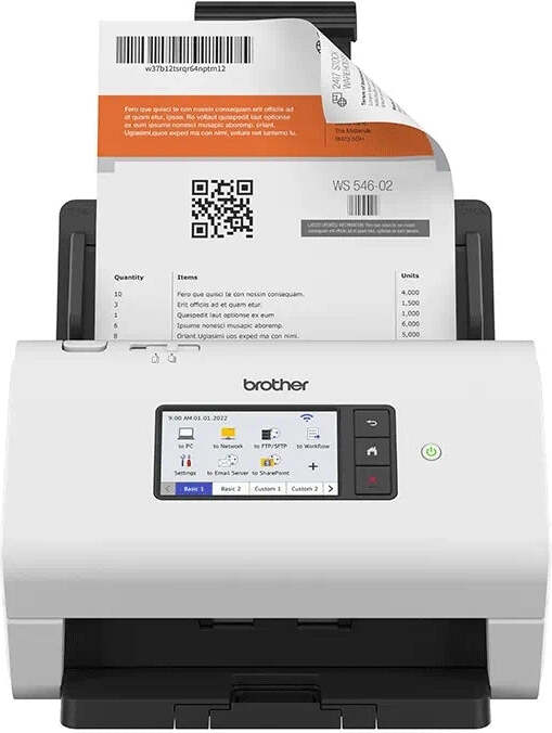 Brother ADS-4900W ADF + Einzelblattscanner 600 x 600 DPI A4 Schwarz, Weiß