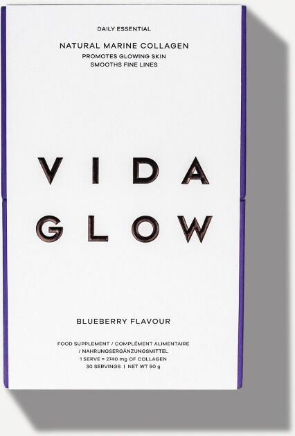 Vida Glow Natural Marine Collagen Sachets Blueberry 30 x 3g Sachets