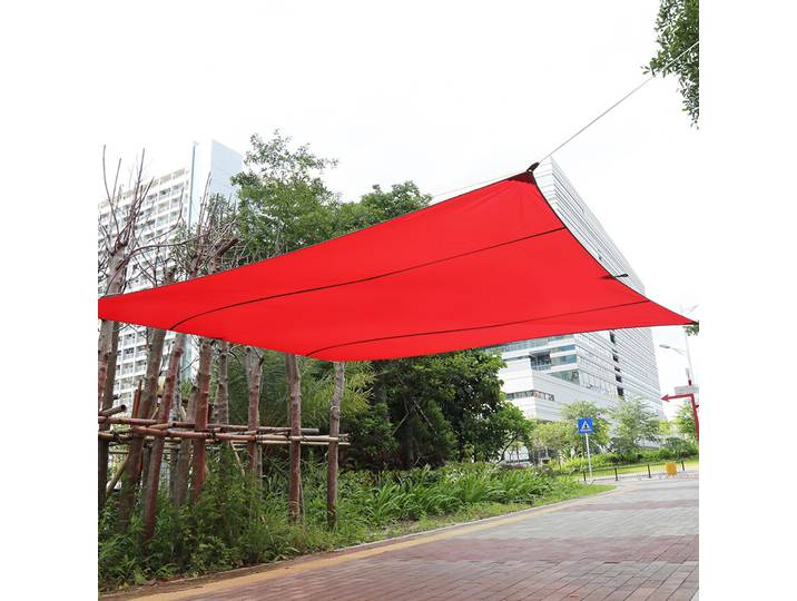Auvent de jardin pare-soleil nouveau sable pare-soleil voile crème solaire auvent rectangulaire auvent extérieur jardin Patio 4.5*5m (rouge) auvent de Patio
