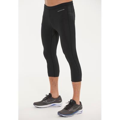 Lauftights ENDURANCE "ZANE 3/4", Herren, Gr. XXL, US-Größen, schwarz, 90% Polyester, 10% Elasthan, unifarben, normal, Hosen, mit feuchtigkeitsregulierende Materialien