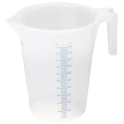 Hardwex Messbecher mit Skala, transparent