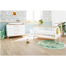 Pinolino, Komplett-Babyzimmer, Kinderzimmer-Set 'Light' breit, 2-tlg. (Babybett, Wickelkommode)